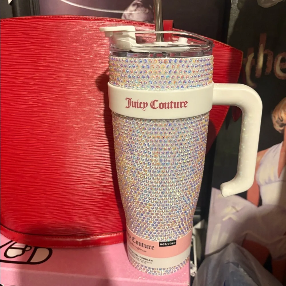 Juicy Couture Iridescent Rhinestone Tumbler - Picture 1 of 2